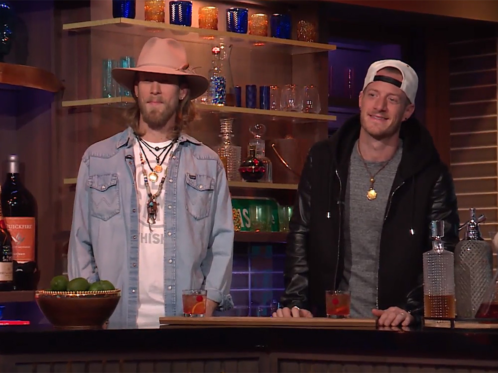 Florida Georgia Line’s Brian Kelley and Tyler Hubbard Play Bartenders on Late Night TV Show